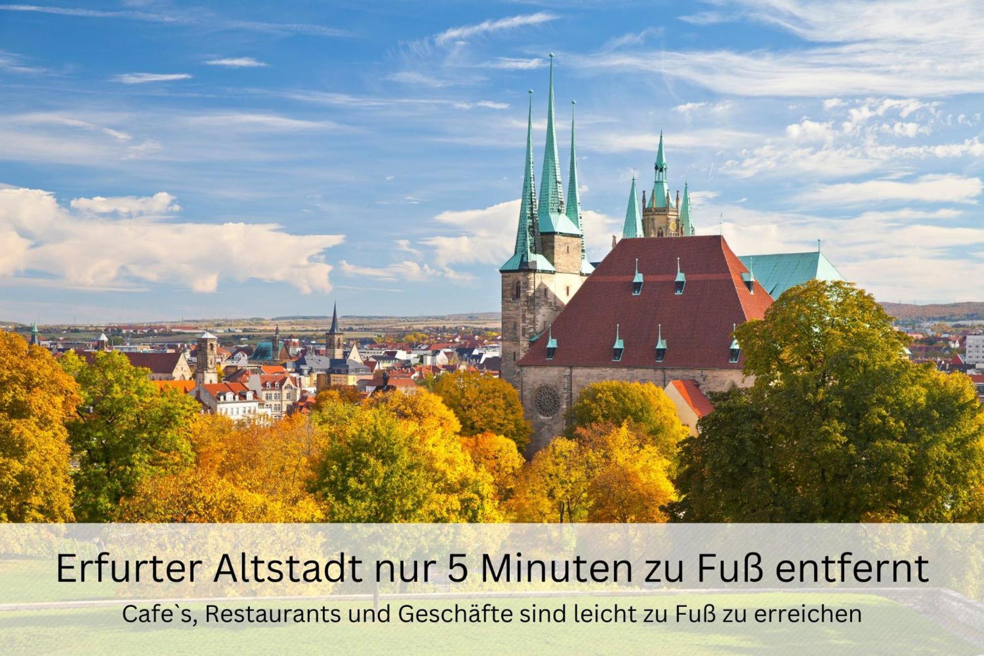 Bohnapartments - Altstadtoase - Balkon Und Garten - Wlan Érfurt Exterior foto