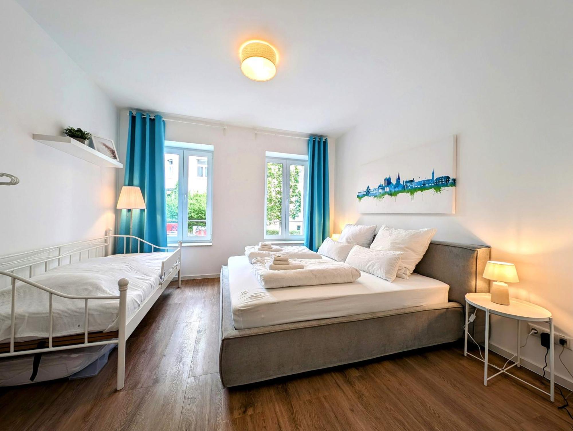 Bohnapartments - Altstadtoase - Balkon Und Garten - Wlan Érfurt Exterior foto